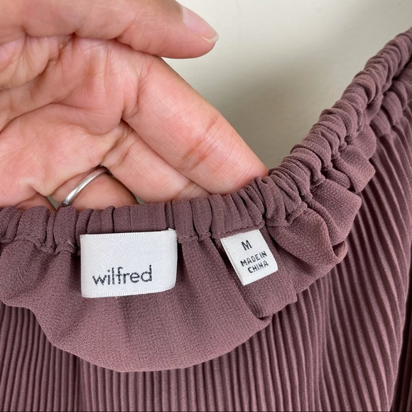 Wilfred x Aritiza Talence Of Shoulder Brown Blouse - Picture 7 of 13